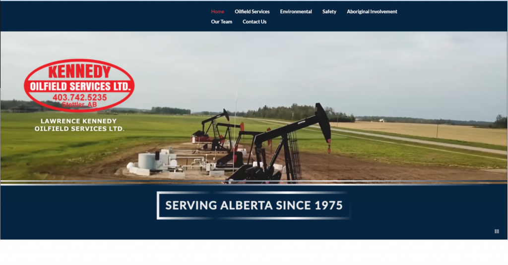 Kennedy Oilfield Services Ltd's Banner, which is a clickable link that takes you to their website.