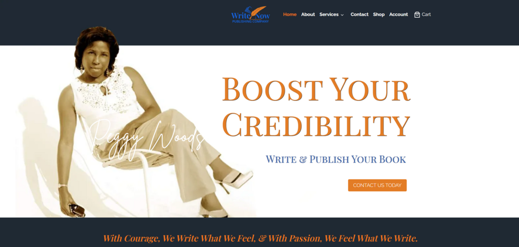 Write-Now Publishing Company Website